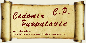 Čedomir Pumpalović vizit kartica